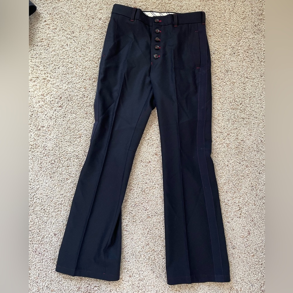 Shiro Sakai women’s Trousers, medium, navy, never worn-Matching jacket